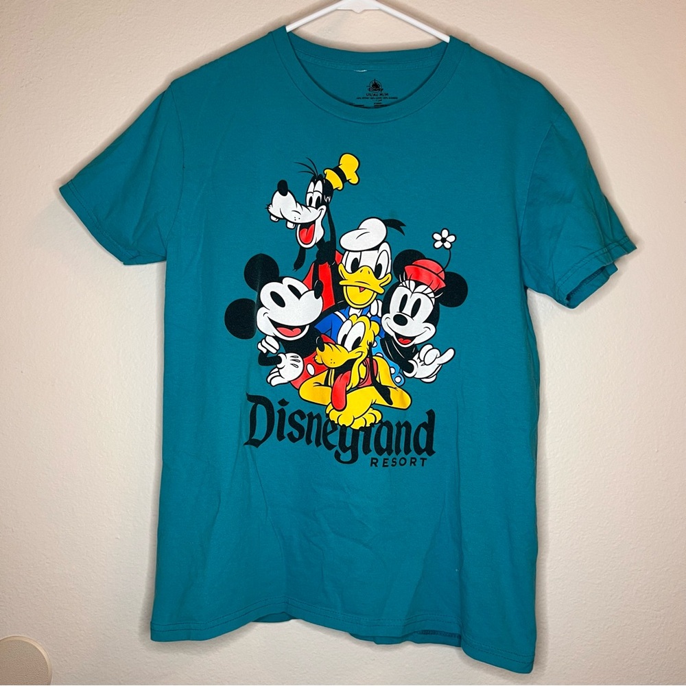 Teal Disneyland Tee with Classic Characters
